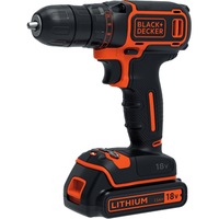 BLACK+DECKER Accu schroefboormachine BDCDC18 schroeftol Oranje/zwart, Accu en oplader inbegrepen