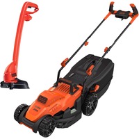 BLACK+DECKER Grasmaaier BEMW461BGL2 + trimmer Oranje/zwart