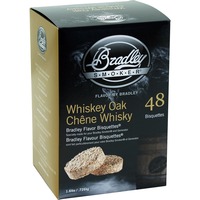 Bradley Wiskey Oak Wood Briketten rookhout 48 stuks