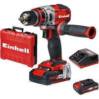 EINHELL Accu schroefboormachine TE-CD 18 Li BL schroeftol Rood/zwart, Koffer, oplader en 2 accu's inbegrepen