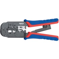 KNIPEX Krimptang voor Western-stekkers 975110 Blauw/rood, RJ 11/12/45