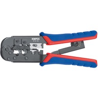 KNIPEX Krimptang voor Western-stekkers 975110 Blauw/rood, RJ 11/12/45 