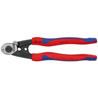 KNIPEX Staaldraadschaar met bevestigingshaak 95 62 190 kniptang Blauw