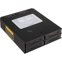 Icy Dock MB994SP-4SB-1 wisselframe Zwart, 4x 2,5" SATA 6GB/s SSD/HDD Backplane, Retail