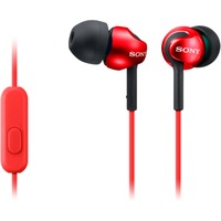 Sony MDR-EX110APR in-ear oortjes Rood