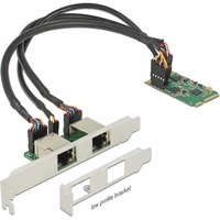 DeLOCK Mini PCIe I/O PCIe full size 2 x Gigabit LAN netwerkadapter Low Profile