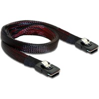 DeLOCK Mini SAS SFF-8087 > mini SAS SFF-8087 kabel Rood/zwart, 0,5 meter