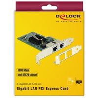 DeLOCK PCI Express Card > 2 x Gigabit LAN netwerkadapter 