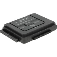 DeLOCK USB 3.2 Gen 1 converter naar SATA 6 Gb/s / IDE 40 pin / IDE 44 pin Zwart