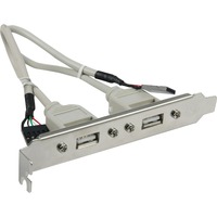 Adapter bracket 2xUSB slotplaatje Bulk