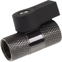 Alphacool 2-way Kogelkraan G1/4 Nickel kraanstuk Zwart