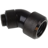 Alphacool Eiszapfen 16mm HardTube compressiefitting 45° draaibaar G1/4" verbinding Zwart
