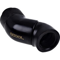 Alphacool Eiszapfen Angled Adaptor Double-45 graden aansluiting Zwart