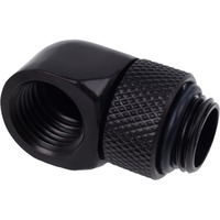 Alphacool Eiszapfen L-connector rotatable G1/4 AG to G1/4 IG aansluiting Zwart