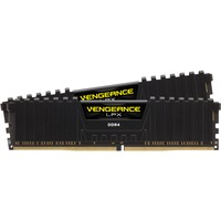 Corsair 16 GB DDR4-3200 Kit werkgeheugen Zwart, CMK16GX4M2B3200C16, Vengeance LPX, XMP