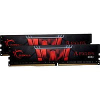 G.Skill 16 GB DDR4-3200 (2x 8 GB) Kit werkgeheugen Zwart, F4-3200C16D-16GIS, Aegis, XMP