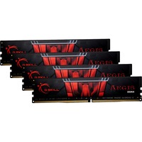 G.Skill 32 GB DDR4-3200 Quad-Kit werkgeheugen F4-3200C16Q-32GIS, Aegis, XMP