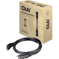 Club 3D HDMI 2.0 360° draaibare kabel Zwart, 2 meter, 4K