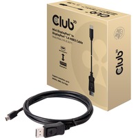 Club 3D Mini DisplayPort > Displayport 1.4 HBR3 kabel Zwart, 2 meter