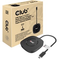 Club 3D USB-C 3.2 MST Hub DisplayPort 1.4 adapter Zwart