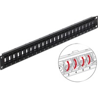DeLOCK 19" Keystone patchpaneel 24 Port