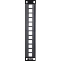 DeLOCK Keystone Patchpanel 10" 12 Port patchpaneel Zwart