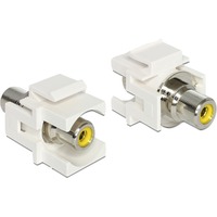 DeLOCK Keystone module RCA female > RCA female yellow adapter 86306