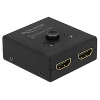 DeLOCK HDMI Switch 2 - 1 bidirectional 4K 60 Hz Zwart