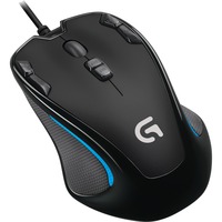 Logitech G300s gaming muis Antraciet/zwart, 200 - 2500 dpi, Meerkleurige verlichting