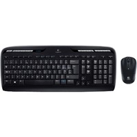 Logitech Wireless Combo MK330, desktopset Zwart, EU lay-out (QWERTY), Rubberdome, Retail