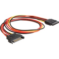 DeLOCK 15-Pin-SATA verlengkabel 50 centimeter