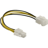 DeLOCK 4-pin ATX12V (male) naar 4-pin ATX12V (female) verlengkabel 0,15 meter