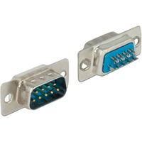 DeLOCK Connector Sub-D 9 pin male stekker Zilver