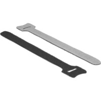 DeLOCK Hook-and-loop fasteners kabelbinder Zwart, 10 stuks, L 150 mm x B 12 mm