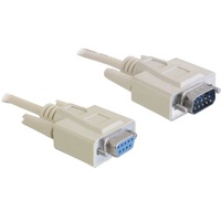 DeLOCK Serial RS-232 extension 9 pin male > 9 pin female, 1m kabel 82984