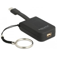 DeLOCK USB-C > mini-DisplayPort adapter sleutelhanger Zwart, 4K 60Hz