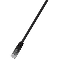Patchkabel RJ45 Cat.6 U/UTP 20m Zwart