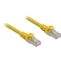 Sharkoon Cat.6a netwerkkabel Geel, 1 meter, SFTP, RJ-45, Halogeenvrij
