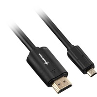 Sharkoon HDMI > micro-HDMI 2.0 kabel Zwart, 1,5 meter, 4K