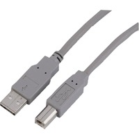 Sharkoon USB 2.0 Kabel, USB-A > USB-B Grijs, 1 meter