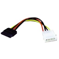 goobay Adapter 4-Pin Molex > 15-Pin SATA Zwart/rood