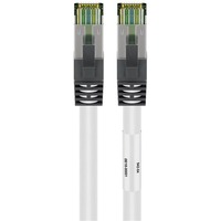 goobay Cat.8.1 netwerkkabel Wit, 0,5 meter, S/FTP (PiMF), RJ-45