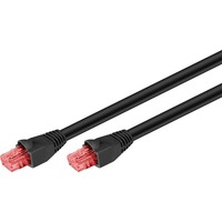 goobay Netwerkkabel Cat.6 U/UTP, Outdoor Zwart, 15 meter