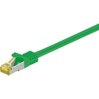 goobay Netwerkkabel RJ-45 Cat.6a S/FTP (PIMF), met Cat.7 Groen, 0,25 meter