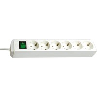 Brennenstuhl Eco-Line Stekkerdoos 6x stekkerdoos Wit, 1159520400, voor 6 stekkers