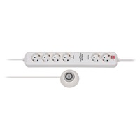 Brennenstuhl Eco-Line Stekkerdoos Comfort Switch Plus EL CSP 24 6-voudig Wit, 1,5 meter