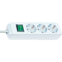 Brennenstuhl Eco-Line met schakelaar 3-voudig, 5 m 3-voudige stekkerdoos Wit, 3x stekker