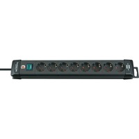 Brennenstuhl Premium-Line extension socket 8-way 8-voudige stekkerdoos Zwart, 8x stekker, 1951180100