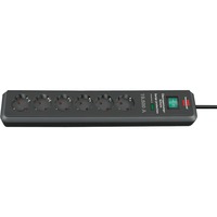 Brennenstuhl Secure-Tec 19.500A stekkerdoos met overspanningsbeveiliging 6-voudig Antraciet, 2 meter