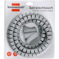 Brennenstuhl Spiraalslang kabelslang Grijs, 2,5 Meter, Retail